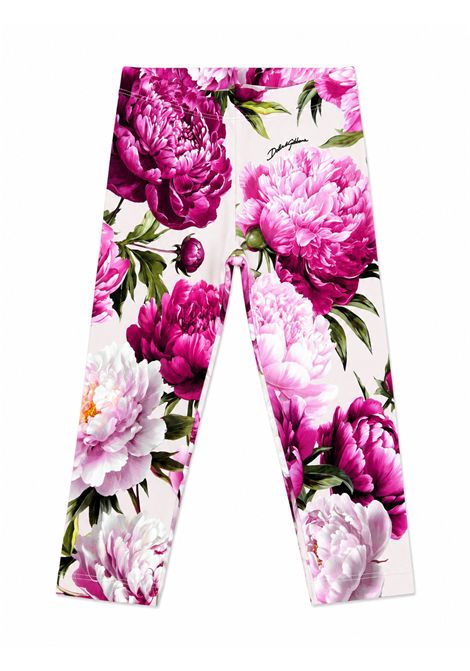 Leggings con stampa DOLCE & GABBANA KIDS | L5JPB7 G7QZUHF6FZ
